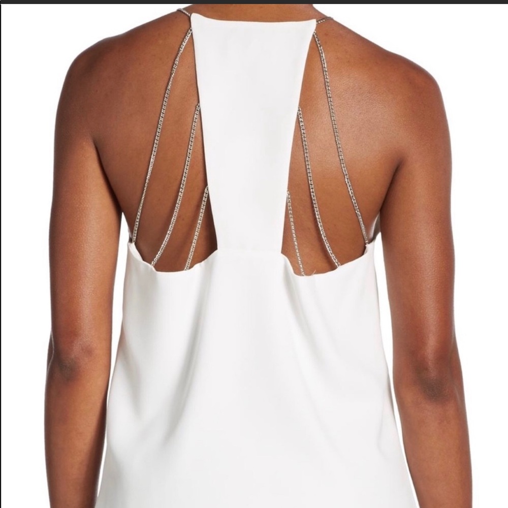 ⛔️❌ S O L D ❌⛔️ Parker Frazier Chain Tank White M